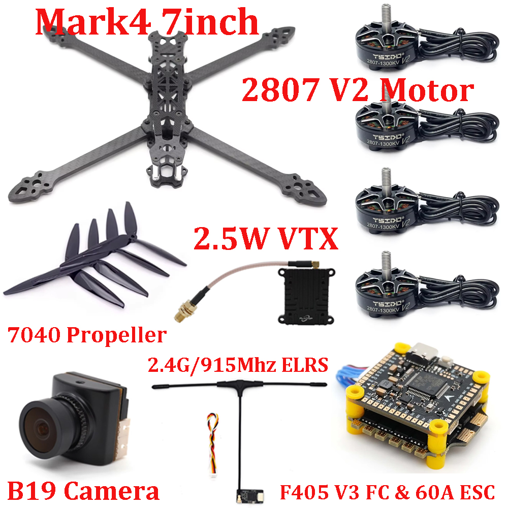 Drone Kit Build Yourself - Kit Telaio Mark4 7 Pollici F405