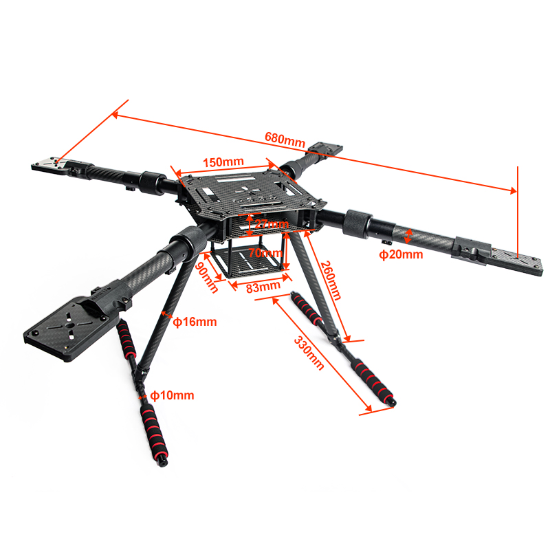 Kit telaio drone pieghevole in - Drone Kit Racing recensione e prezzo